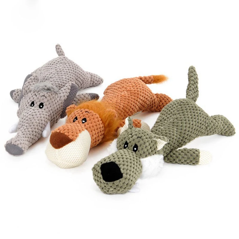 Милые игрушки для собак, плюшевый писк, звуковые игрушки для собак, Забавный ананас, бархат, долговечность, подходят для щенков, плюшевых щенков