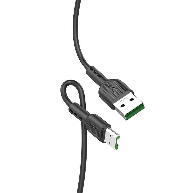 HOCO 20W Micro USB Cable 4A Flash charging VOOC for OPPO R15 R11 R11s plus R17 Data Wire Cord Charger For Samsung Xiaomi Android - Цвет: Black