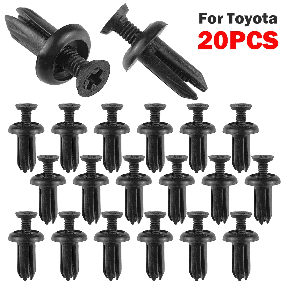 20PCS Auto Kunststoff Clips 5,5mm Loch Auto Befestigungen Vorne Stoßen
