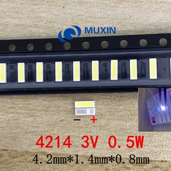 

SHARP TV Application LED Backlight Middle Power LED 0.4W 3V 4214 Light Beads Cool white LCD Backlight for TV 200PCS