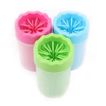 

New Dog Paw Cleaner Portable Tpr Material Dog Foot Washing Device Brush Cup Soft Silicone Brush Quickly Dog Wash Foot Cleaning