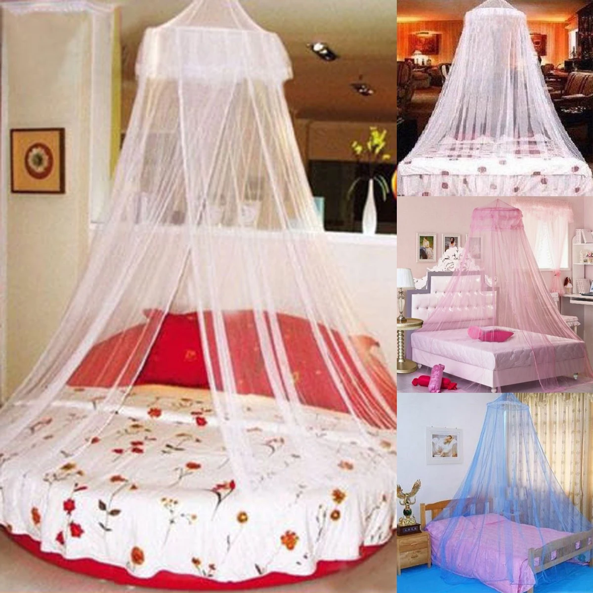 HOT Cute Baby Princess Canopy Crib Netting Dome Bed Mosquito Net for Nursery