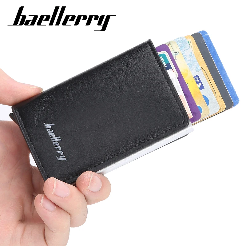 Магнитный Противоугонный кошелек Baellerry для мужчин автоматическая эластичная