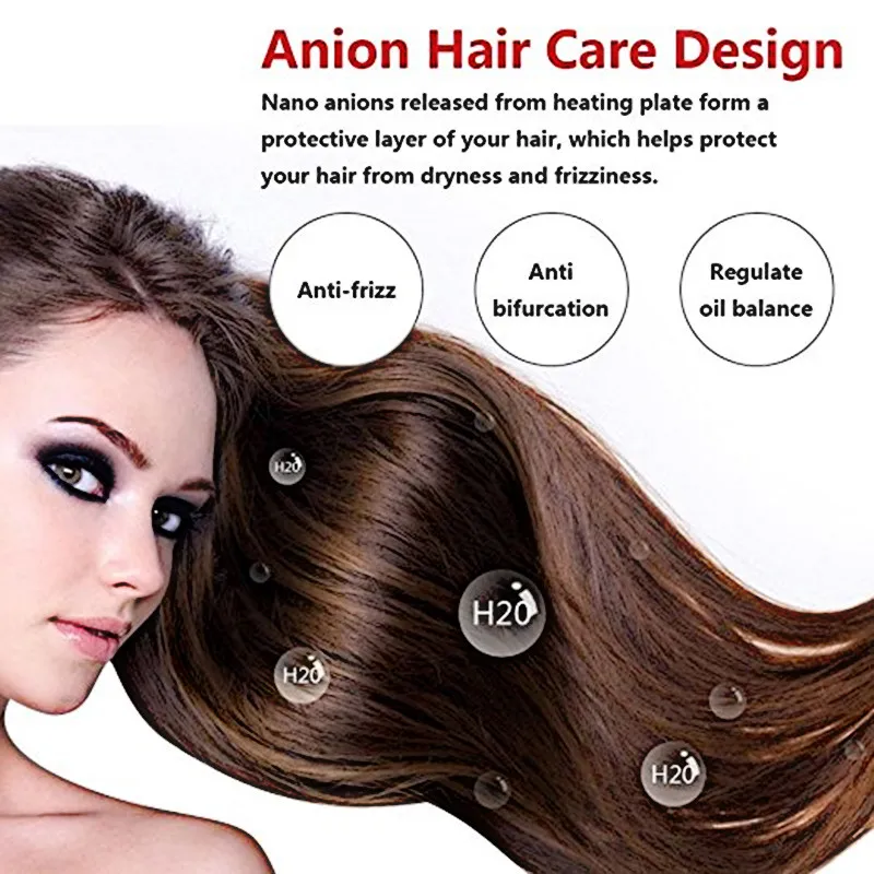 Hair Straightener Brush Hot Comb Ionic Straightening Brush with Anti Scald Fast Ceramic Heating Portable Hot Straightening Comb 5