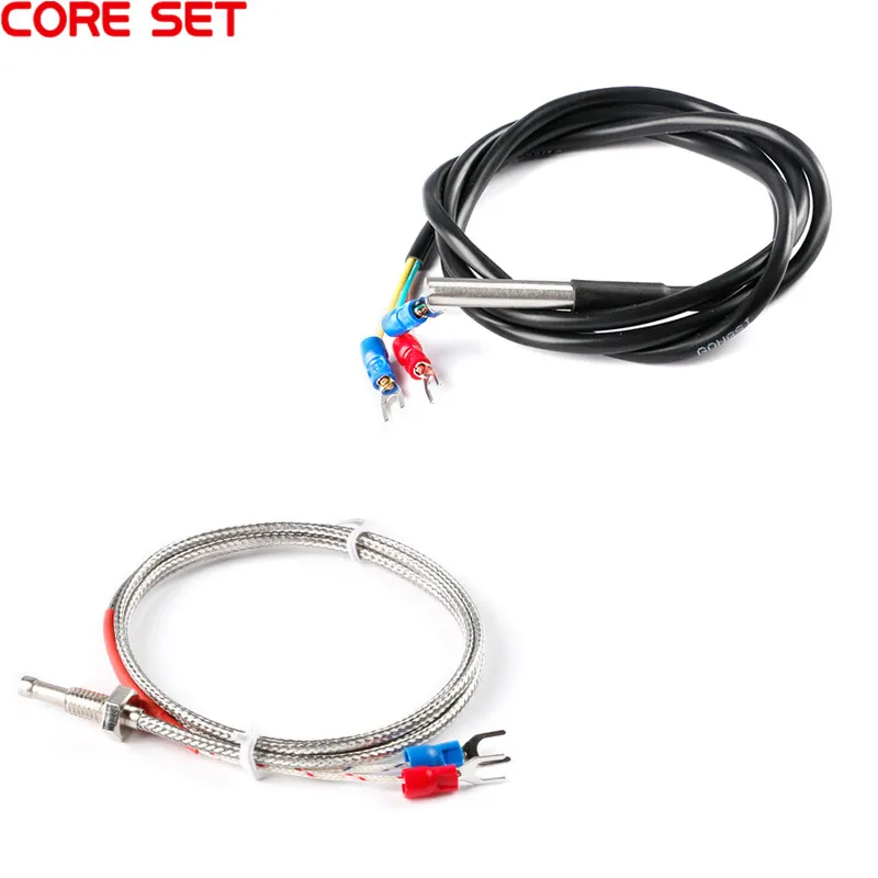 PT100 WRNT-02 Thermocouple Temperature Sensor M6 Screw K Type 1M Wire Cable for Industrial Controller | Инструменты