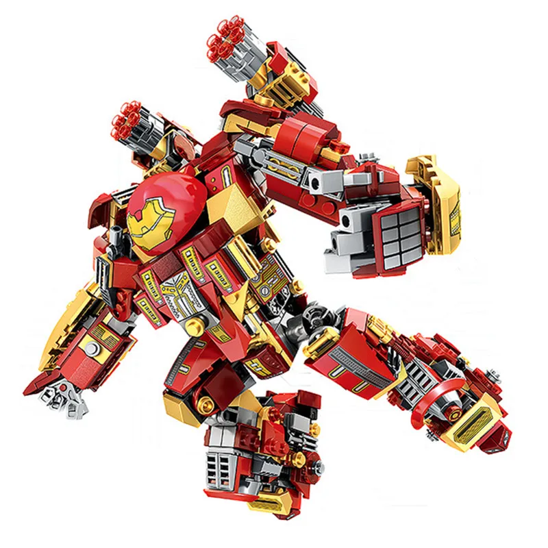 

2019 Marvel Avengers Endgame Super Heroes Iron Man MK44 Mech Armor War Hulkbuster Figures Building Blocks Bricks Kids Toys Gift