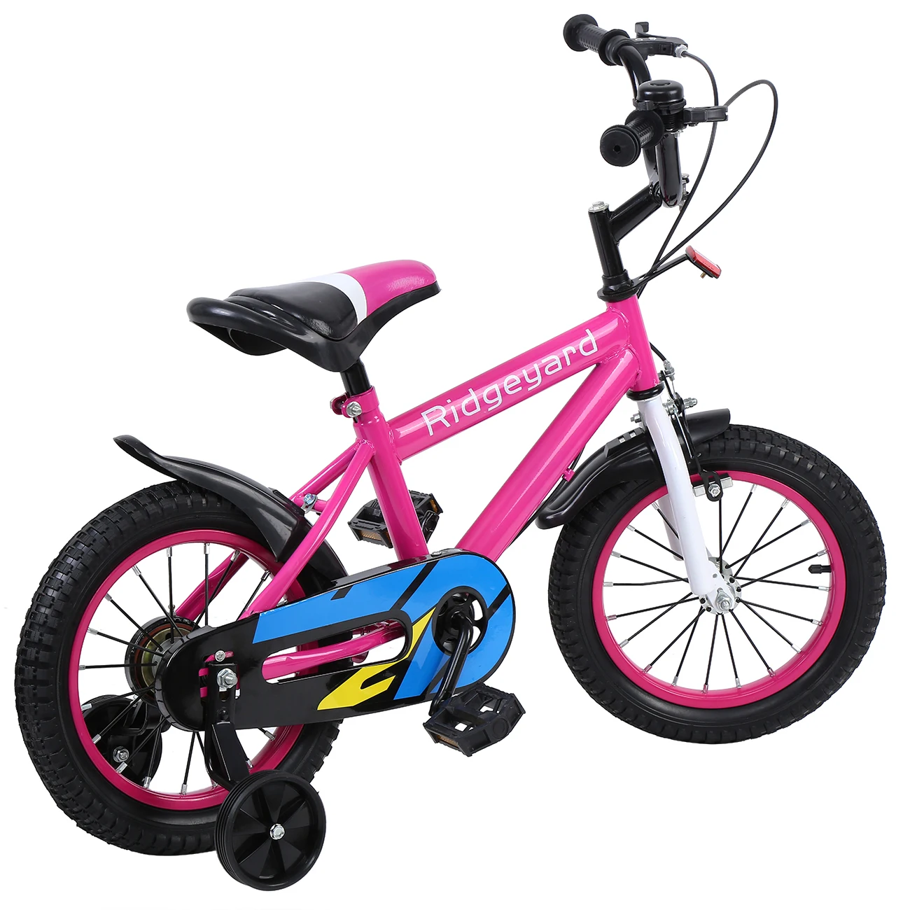 Ridgeyard 14 Inch Children Kids Bicycle Freestyle Road Bike Auxiliary Training Wheel Riding For 3-6 Years Old Girls Gift Pink | Спорт и