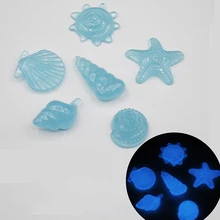 80 шт светится в темноте камни галька дорожки рок для аквариума декор