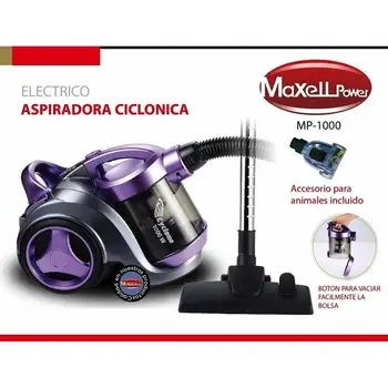 

ASPIRADORA ASPIRADOR CICLÓNICO SIN BOLSA FILTRO HEPA BOQUILLA ANIMALES INCLUIDO MP-1000