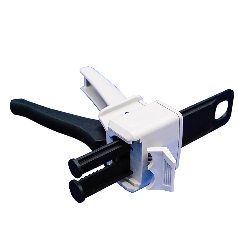 

50ml Two Component AB Epoxy Sealant Glue Gun Applicator Glue Adhensive Squeeze Mixed 1:1 2:1 Manual Caulking Gun Dispenser