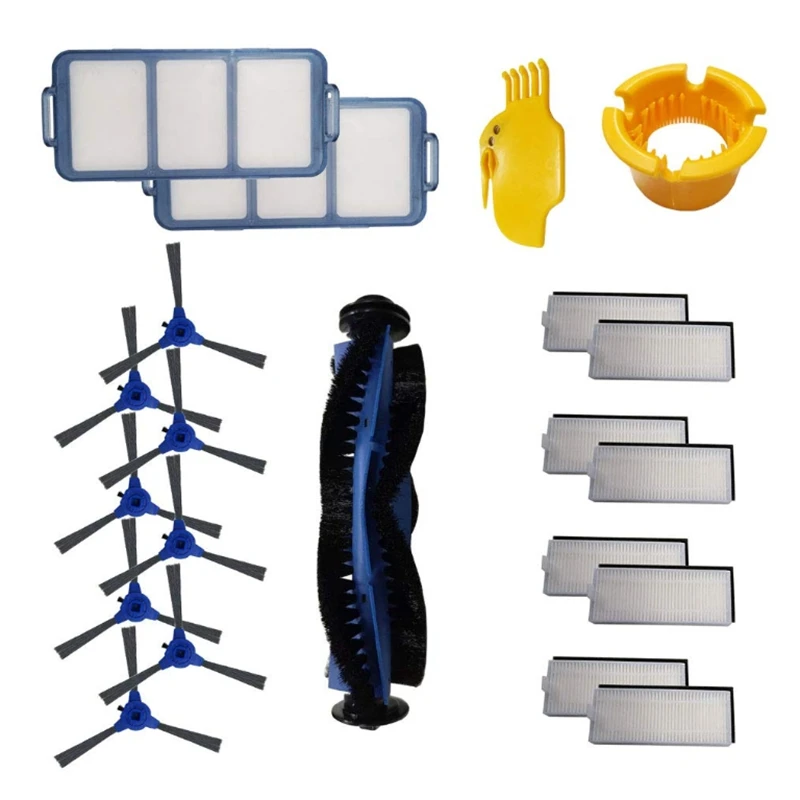 

21 Pcs Replacement Parts Rolling Brush Filters Side Brushes Compatible for Eufy Robovac 11S, Robovac 30 Robotic Vacuum Cleaner A