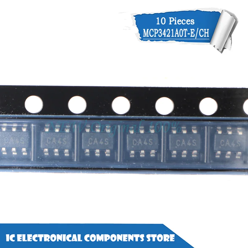 Новый оригинальный MCP3421A0T E/CH MCP3421 18BIT 3.75SPS 1CH SOT23 6 10 шт./лот|Пульты ДУ| |