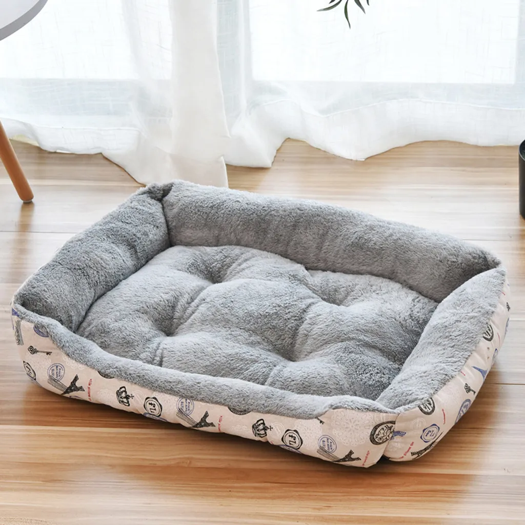 Xxs-xxl костюм для всех собак дом супер мягкий питомец собака кашемир дом Печать сохраняет тепло глубокий сон домашнее животное кровать подушки поставки