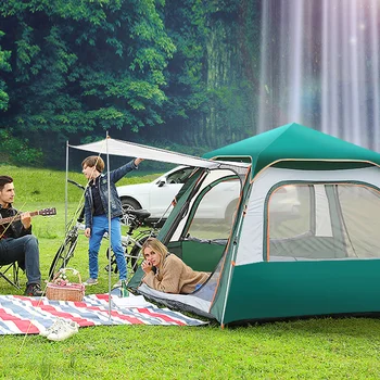 

High quality Rain-proof Fully automatic camping tent pop up tent 3-4 Person Tent Quick Automatic Opening Tents outdoor camping