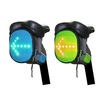

Bicycle Tail Bag Cycling Bag Wireless Remote Control Led Light Warning Light Turn Signal Tool Bag Tail Bag Riding Bag