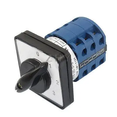 

Latching 12 Terminals 6 Position AC 660V 20A Cam Combination Changeover Switch