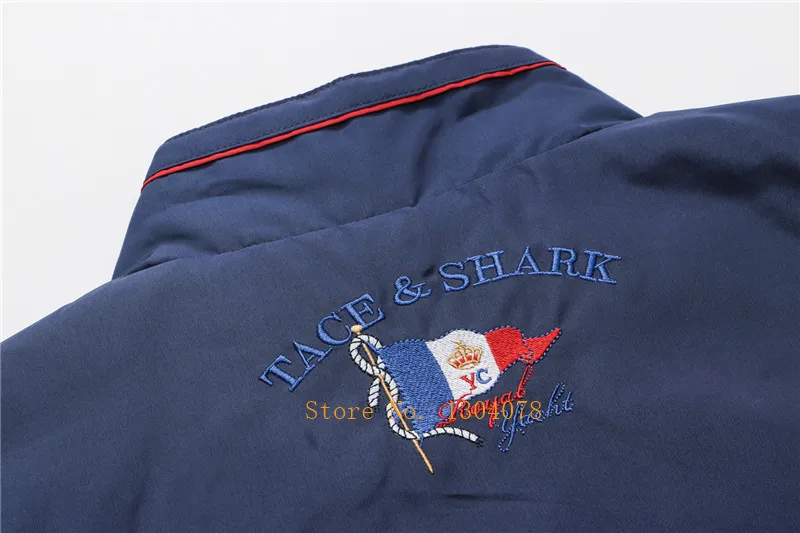 Модный бренд Tace& Shark жилет для мужчин colete masculino inverno Повседневный жилет с вышитыми буквами и стоячим воротником куртка без рукавов