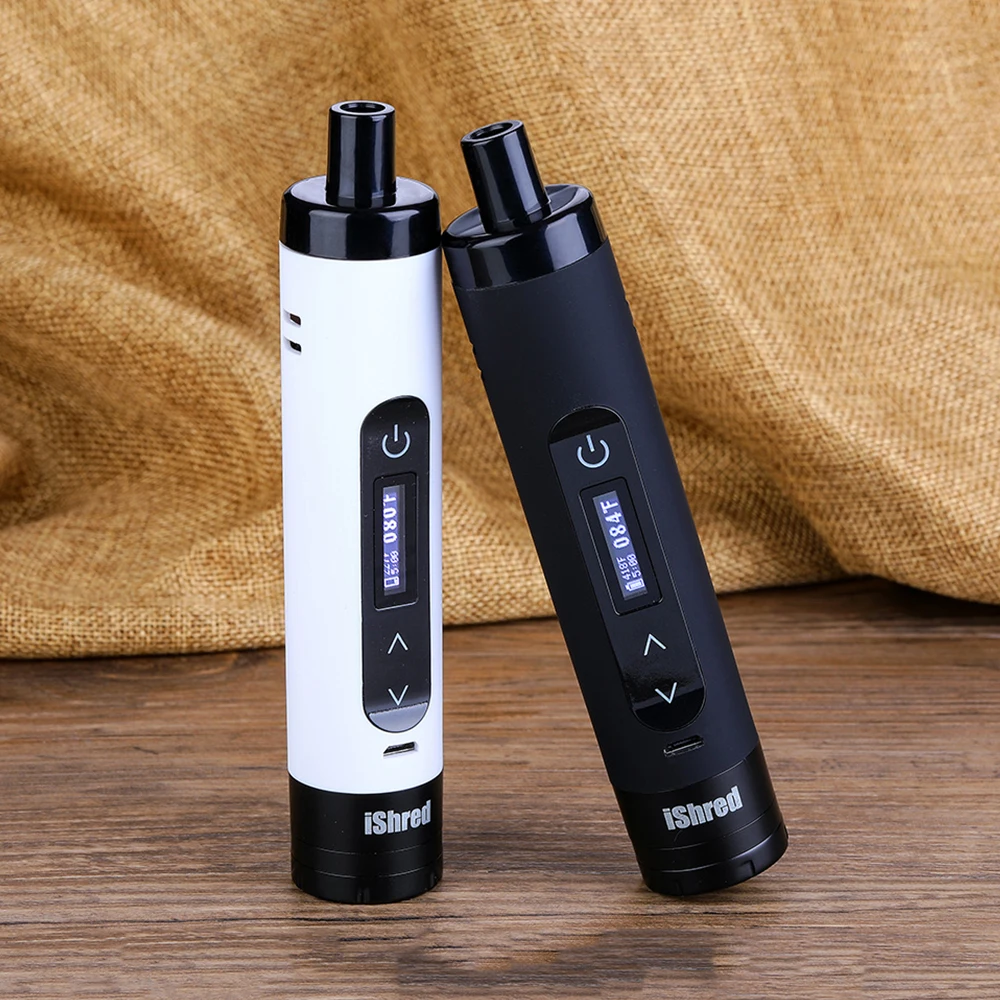  Original Yocan IShred Dry Herb Vaporizer Kit with 2600mAh Battery & LCD Display & Ceramic Heating C