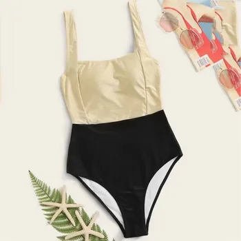 

High Quality Women Solid Color Jumpsuit Sexy Padded Push up Bikini Sets New Design Swimsuits Brazillian Lady Swimwear Biquini