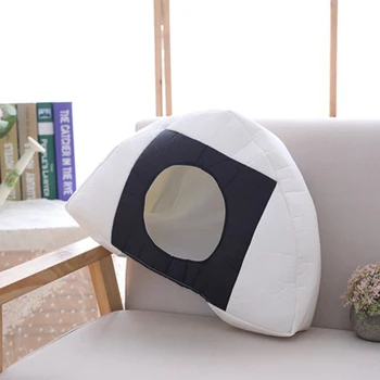 

Soft Warm Cap Triangle Rice Ball Plush Hats Earmuffs PP Cotton Filled Beanies For Women Adult Hat Photograph Props