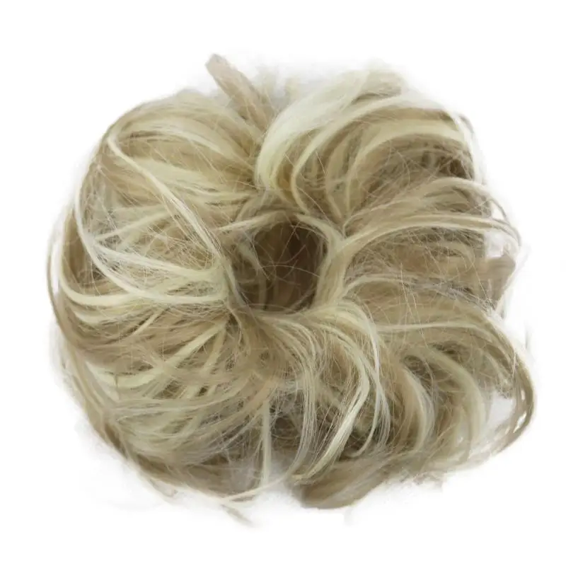 Легко носить, стильные, резинки для волос, вьющиеся волосы для наращивания и натуральные грязные пучки для наращивания волос женский парик для женщин пончик для волос - Цвет: 13