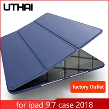 UTHAI E003S для iPad 9,7 ультратонкий Магнитный чехол " умная Обложка на заднюю панель из искусственной кожи защитный чехол Автоматический Режим сна/пробуждения чехол