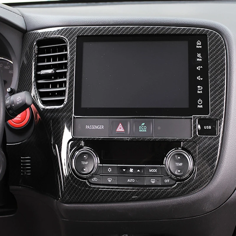 

For Mitsubishi Outlander 2013 2016 2017 2018 internal Navigation Frame Knob Switch Touch Screen Cover Air Condition Outlet Trim