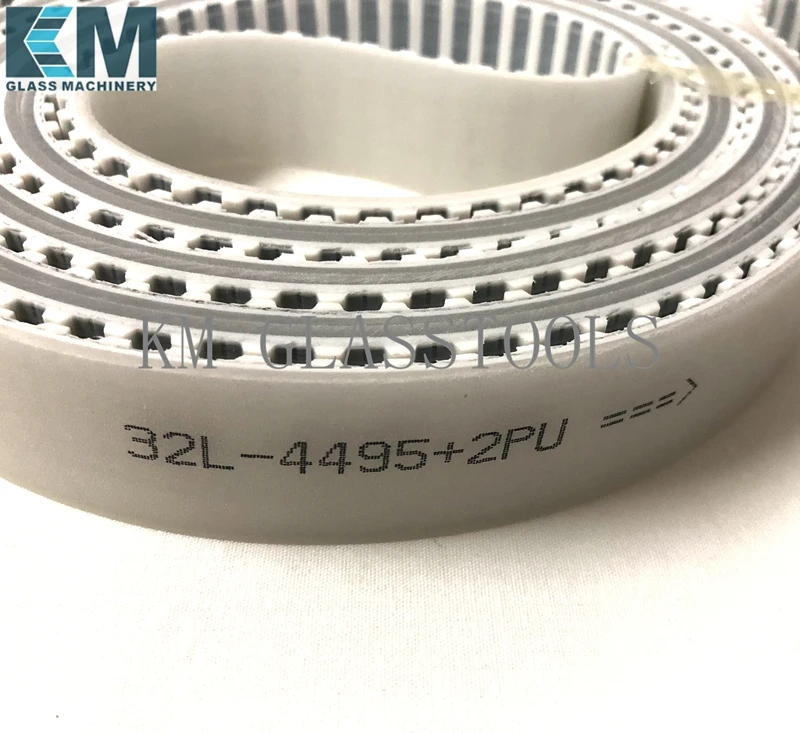 

YinHong Glass edging machine Timing belt 32L-4495.8(472)+2PU ,conveyor belt. PU Timing.