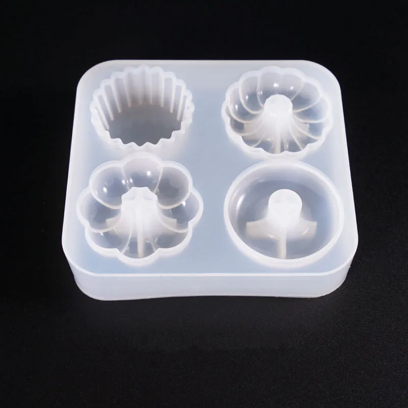 

1PCS Translucent Diy Handmade Donuts Silicone Mold 3D Craft Mould Candy Sugarcraft Art Decorating Tool Cake Jewelry Mold