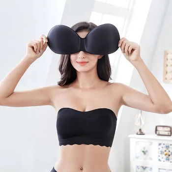 

EXTRA SIZE WOMEN UNDERWEAR SEXY LINGERIE SET BRA WIRELESS BREATHABLE SHOCKPROOF WOMAN PUSH UP BRA TOP WOMEN BRA TUBE FULL CUP