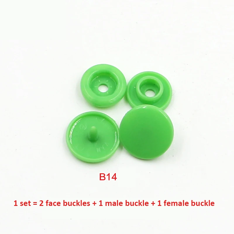 KALIONE 100 Sets T5 Sew-On Snaps, Round Snap Buttons,Plastic Snaps  Fastener12 MM