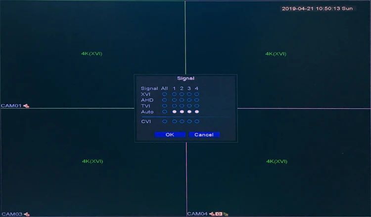 Камера видеонаблюдения с интерфейсом WIn10 5 МП H.265 + Hi3521D Xmeye 8 каналов 4 канала 6 в 1 Wi Fi