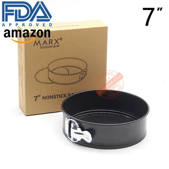 

1Pcs 7" Bottom Uninstalled Cake Bakeware High-carbon Steel Baking Pans Non-stick Baking Oven Tools Box Packaging Diameter18.6cm