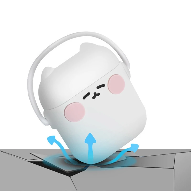 

Cute Animal Cartoon Cat Silicone Earphone Protect Case for Airpods 1/2 Dustproof Protective Cover Antishock Charging Box