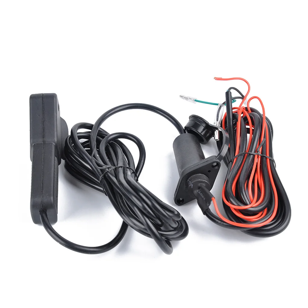 Universal 3 Meters 12-24V ATV UTV Winch Corded Remote Switch Rocker Switch Handlebar Control Line