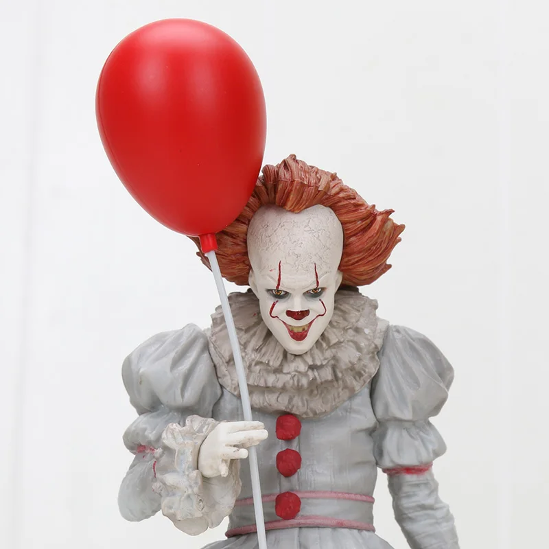 Goede 23cm NECA Stephen King s Het Pennywise Joker Horror Deluxe Edition Action Figure PVC Collection Toy Halloween Geschenken