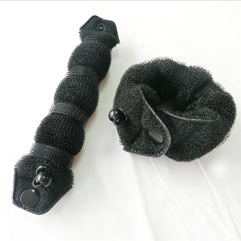 2PCS Hair Bun Maker Donut Magic Foam Sponge Easy Big Ring Former Hair Styling Tools Accessories For Girls Hair Donut Braider 5