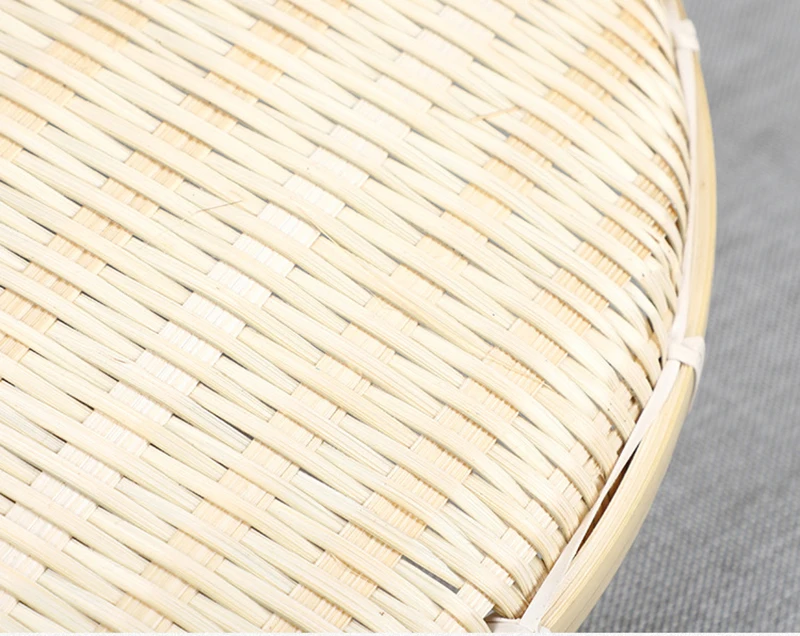 Ручные бамбуковые сито экологически чистые бамбуковые плетеные плиты для хранения круглое блюдо для закусок Фруктовая корзина для еды украшения дома аксессуары