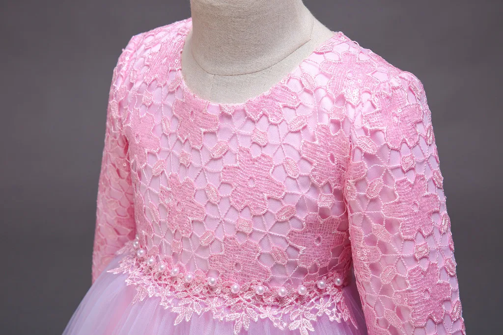 Kids Girls Rainbow Splice Princess Pageant Gown Birthday Party Dresses kids dresses for girls sukienki dla dziewczynek