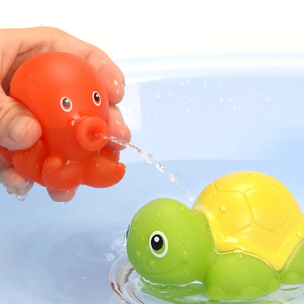 Bath Toy Baby Shower Floating Soft Rubber Animal Water Bathtub Splash Net 7 Pack Y115 |
