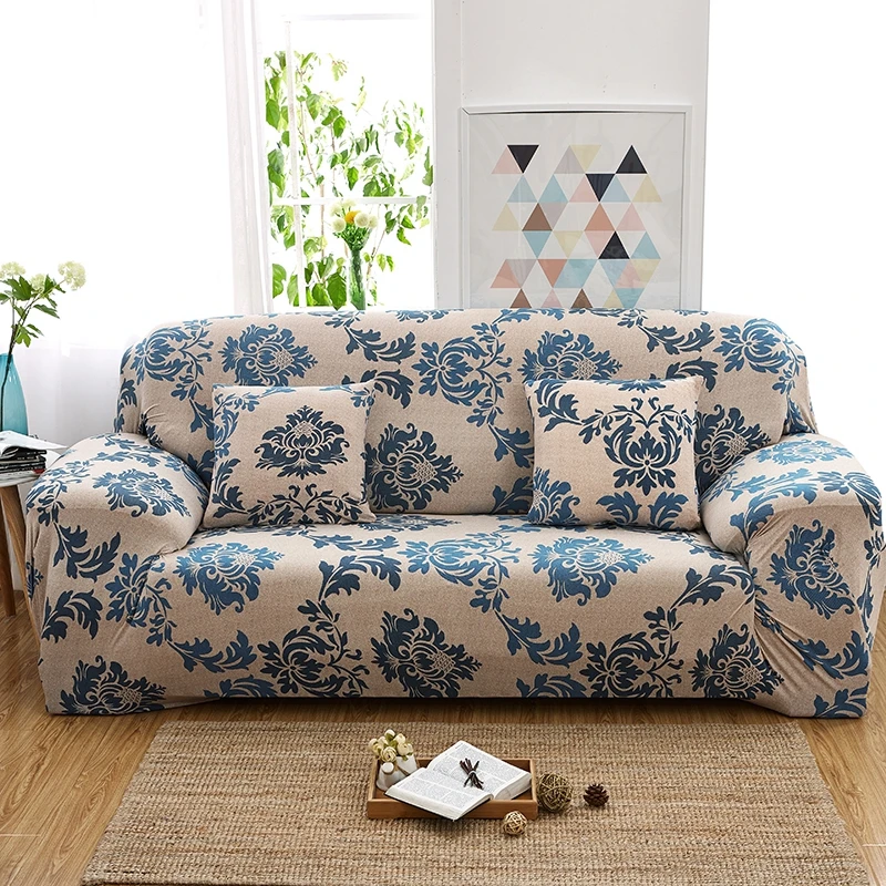 Софа с рисунком CoverFlowers Slipcover Tight wrap все включено Угловые Чехлы для дивана растягивающиеся покрытия для мебели Copridiva противоскользящие - Цвет: 13