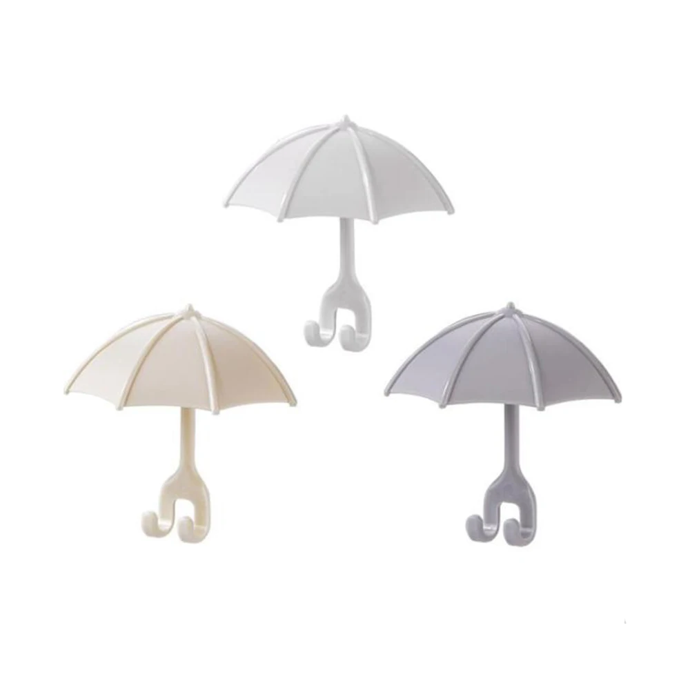 NEW Umbrella Style Hook Wall Strong Toothbrush Holder Bathroom Glue Toothbrush Rack Free Punching Dormitory Household Supplies