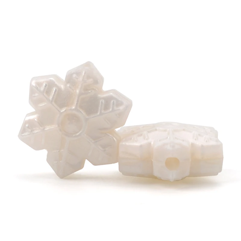 pearl white 10 шт Детские Прорезыватели панда лиса слон Силиконовые Бусины DIY Пищевая силиконовая игрушка грызун медсестры подарок аксессуары силикон без БФА - Цвет: pearl white