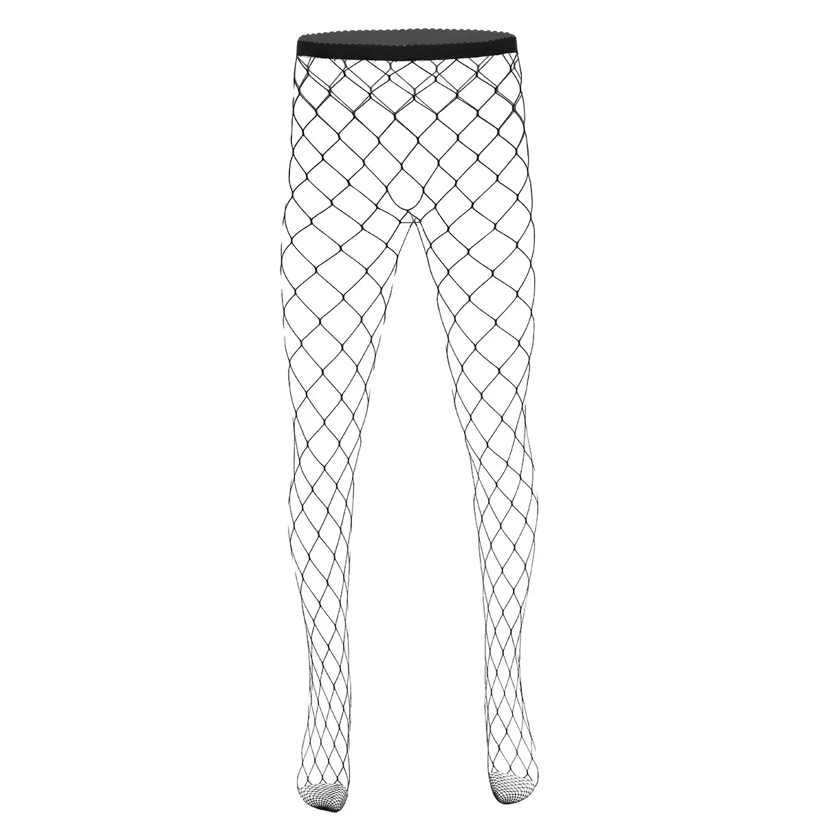 Men's Pantyhose Sexy Underwear Exotic Fishnet Tights See Through Sheer Elastic Slip Stockings Plus Size Men Gay men stockings,mens pantyhose