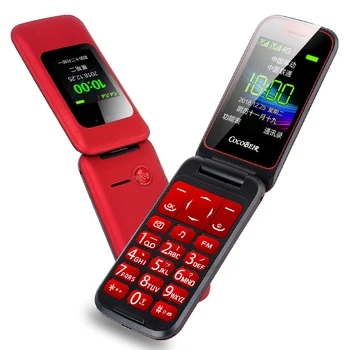 3グラムwcdma gsmロック解除フリップシニア機能携帯電話デュアルディスプレイsosクイックコールdv大高齢者のためのロシアキー