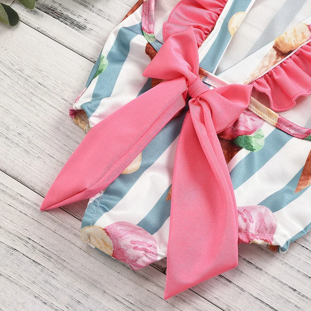 Ruffled Girls Swimwear 2-4Years Children Swimsuits One Piece Girls Swimming Suits Kids Bathing Suits Beachwear D35