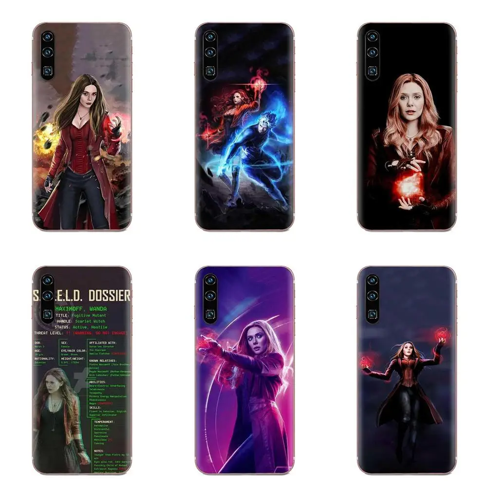 ТПУ чехол Coque Cover Scarlet Witch Avenge для Sony Xperia Z Z1 Z2 Z3 Z4 Z5 compact Mini M2 M4 M5 T3 E3 E5 XA XA1 XZ
