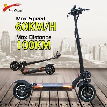 

Electric Scooter Adults 48V2000W Dual Motor Flodable Kick Scooter Two-wheel E Scooter with seat 100KM Max Distance Duty free