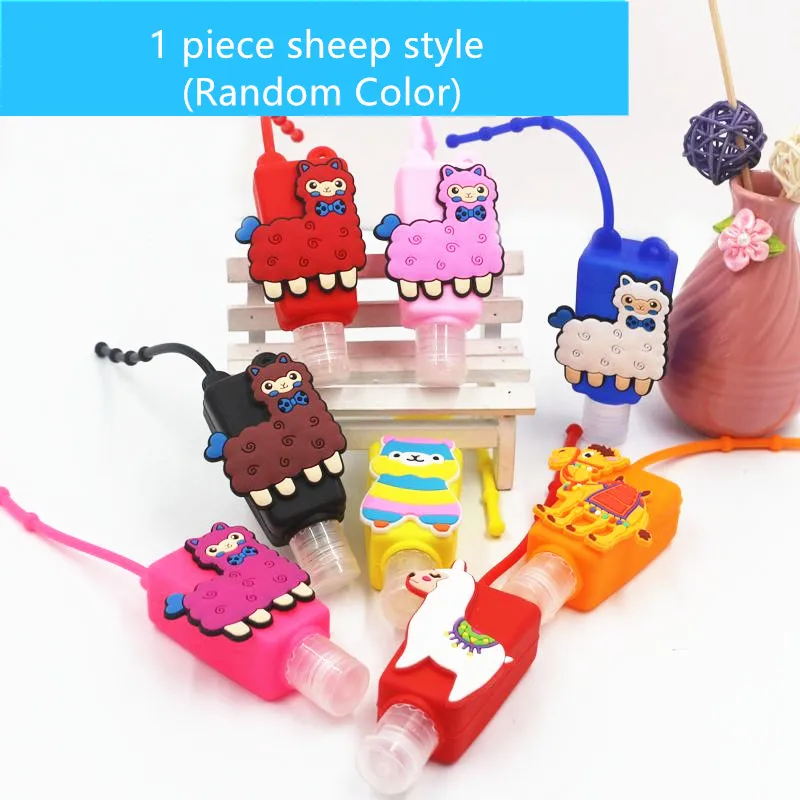 1pc sheep Bottle Вечерние бутылочки с фламинго, единорогом, дезинфицирующее средство для рук, набор с русалочкой, вечерние украшения для вечеринки в честь Дня рождения, Детские вечерние подарки в джунглях - Цвет: 1pc sheep Bottle