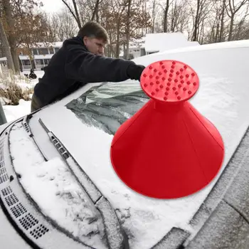 

Magic Cone-Shaped Windshield Funnel Ice Scraper Auto Car Window Snow Shovel Tool Three-piece Suit Snow Remover Deicing Tool